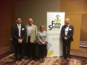 SmellTaste volunteers Julie Wilson and James Martin with clinicians Paul White and Richard Green